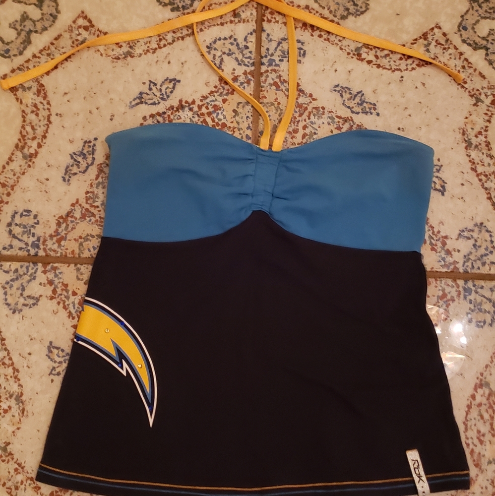 LOS ANGELS CHARGERS WOMEN'S HALTER TOP